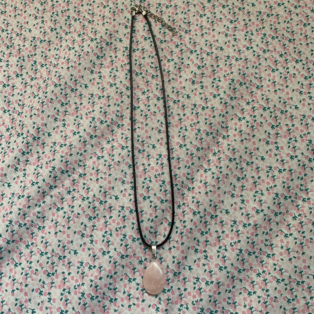 Rose quartz necklace